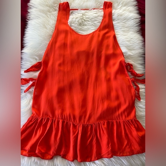 CHELSEA28 Tayla Swim Cover Up Sz Small Side Tie Short Dress Size NWT Beach - Picture 2 of 8